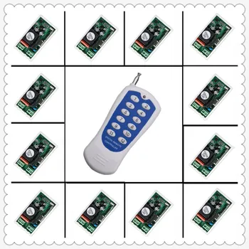 AC 220V 12CH 10A Relay Remote Switch Light Lamp LED Motor Machine RF Receiver Transmitter Wireless Switch 315/433MHZ
AC 220V 12CH 10A Relay Remote Switch Light Lamp LED Motor Machine RF Receiver Transmitter Wireless Switch 315/433MHZ