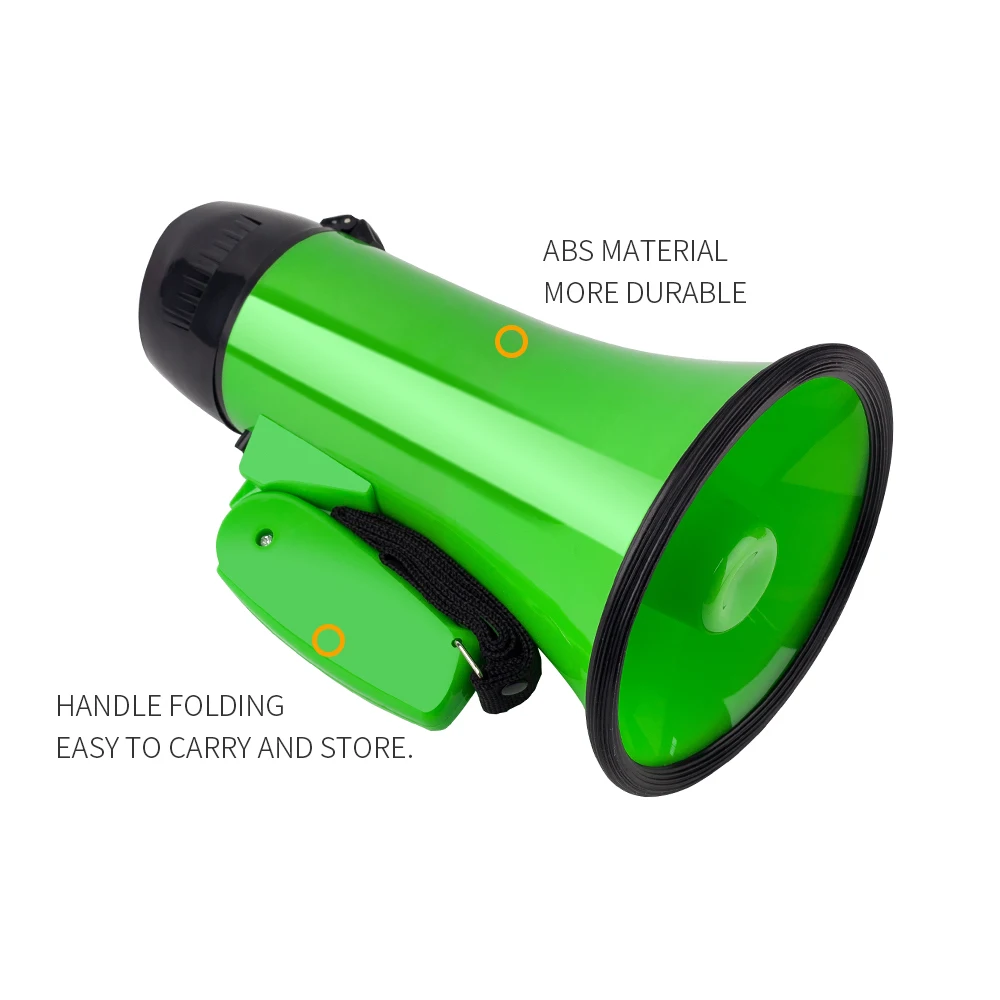 Mealivos Portable Speaker Megaphone Strap Grip Loudspeaker Record Play with Siren
Mealivos Portable Speaker Megaphone Strap Grip Loudspeaker Record Play with Siren