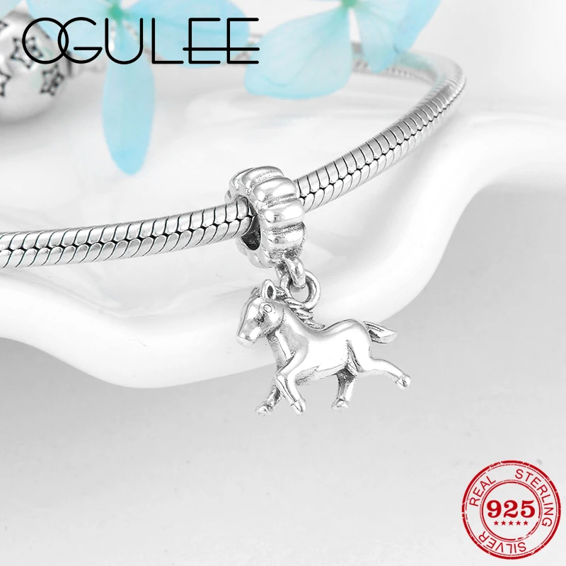Hot Real 925 Sterling Sterling Chinese Zodiac Horse Charm Pendant Fine Beads Fit Original Pandora Charms Bracelet Jewelry making
Hot Real 925 Sterling Sterling Chinese Zodiac Horse Charm Pendant Fine Beads Fit Original Pandora Charms Bracelet Jewelry making