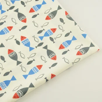Different Size Fish Design 100% Cotton Twill Fabric for Children Tilda Doll Bedding Quilting Patchwork Art Work Curtain Cushion
Different Size Fish Design 100% Cotton Twill Fabric for Children Tilda Doll Bedding Quilting Patchwork Art Work Curtain Cushion