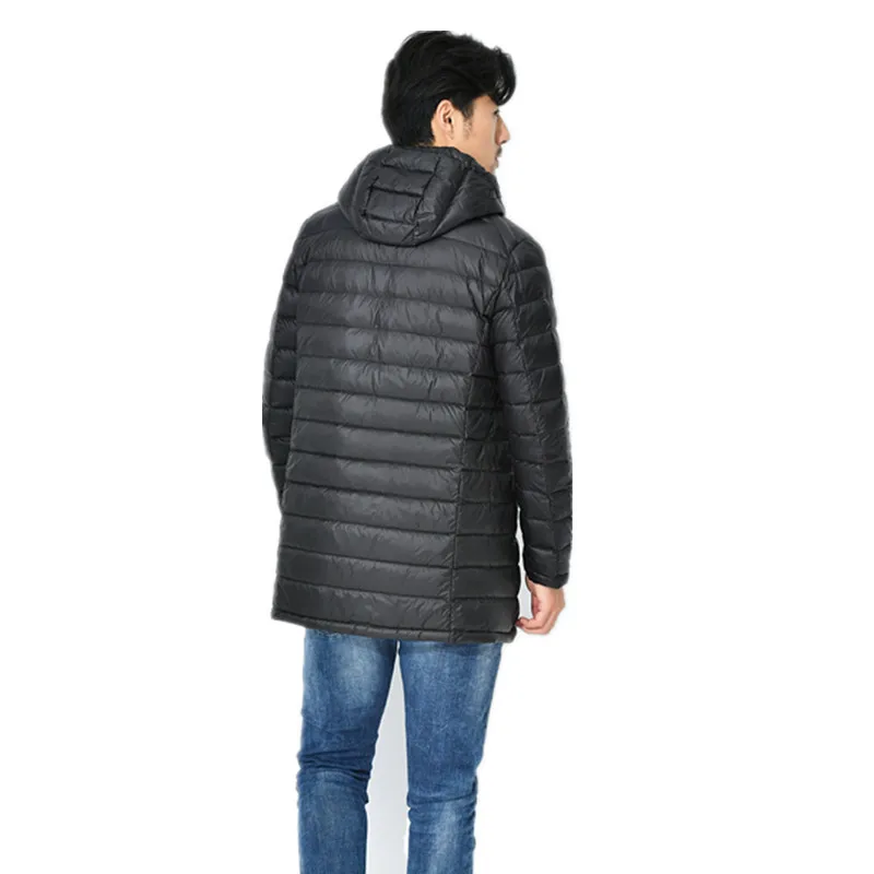 campera pluma de ganso hombre