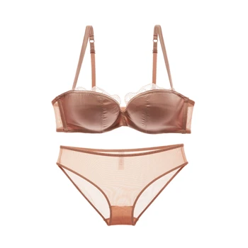 New 2018 lace sexy deep V-neck satin thin tube top design cup fashion bra underwear set
New 2018 lace sexy deep V-neck satin thin tube top design cup fashion bra underwear set