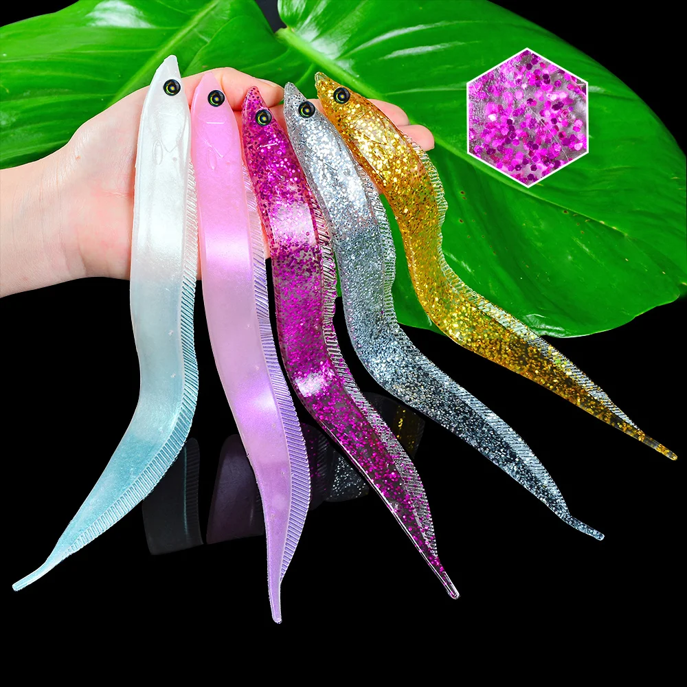 5pc/Lot Jigs Soft Lures Hair Tail soft Baits Handmade Fishing Bait 5 Colors Fishing Lures 28cm/19.5g Ribbon Fish Artificial Bait 5 5pc/Lot Jigs Soft Lures Hair Tail soft Baits Handmade Fishing Bait 5 Colors Fishing Lures 28cm/19.5g Ribbon Fish Artificial Bait 11
