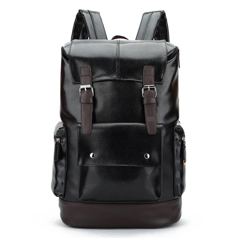 Fashion Men Backpacks Korean Style Mens Casual Travel Backpack Large Capacity Pu Leather Bag for College Laptop Bags B15406 Fashion Men Backpacks Korean Style Mens Casual Travel Backpack Large Capacity Pu Leather Bag for College Laptop Bags B15406<br><br>Aliexpress