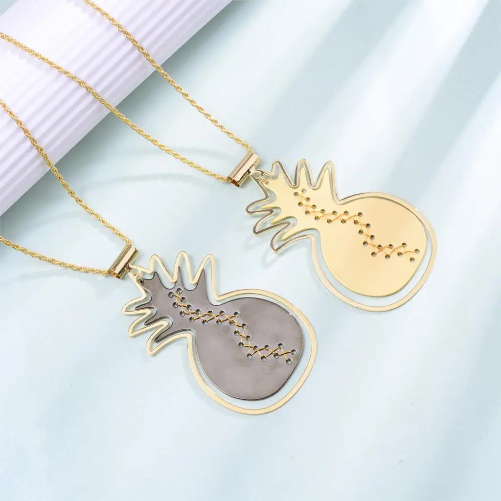 Punk Pineapple Pendant Necklace for Women Men Gold Black Color Copper Link Chain Drop Choker Necklaces collares de moda 2019 D20
Punk Pineapple Pendant Necklace for Women Men Gold Black Color Copper Link Chain Drop Choker Necklaces collares de moda 2019 D20