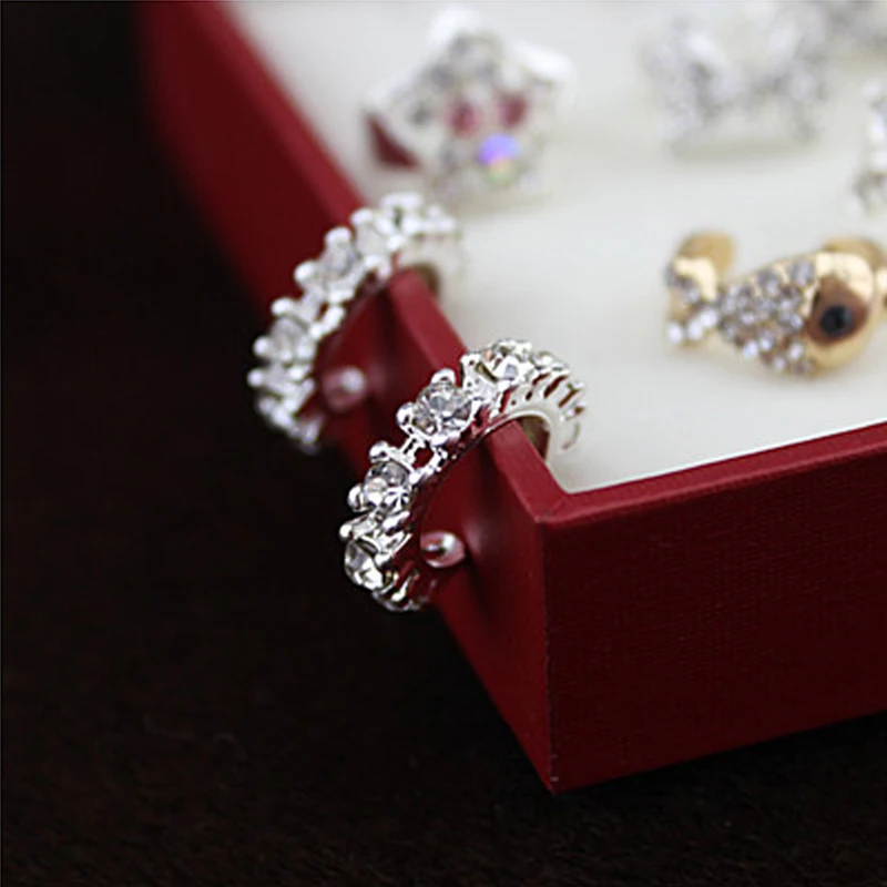 Women Ladies Girls Jewelry Crystal Imitate Silver Plated Hoop Earrings No Ear Hole C-Ear Clip Ear Cuff Ear Clamp Earrings
Women Ladies Girls Jewelry Crystal Imitate Silver Plated Hoop Earrings No Ear Hole C-Ear Clip Ear Cuff Ear Clamp Earrings
