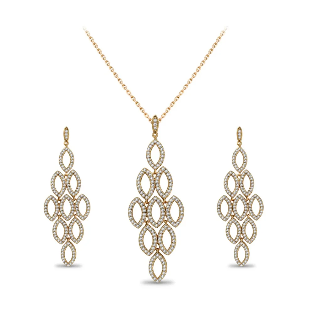 Fashionable and noble long style drop shaped earrings wedding party with evening dress jewelry sets Inlay zircon
Fashionable and noble long style drop shaped earrings wedding party with evening dress jewelry sets Inlay zircon