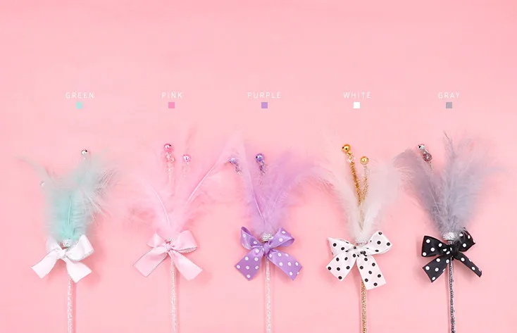 usd 1.98/pc cat kitten toys teaser cat kitten playing toys fishing pole sticks feather with bowtie 20pcs/lot
usd 1.98/pc cat kitten toys teaser cat kitten playing toys fishing pole sticks feather with bowtie 20pcs/lot
