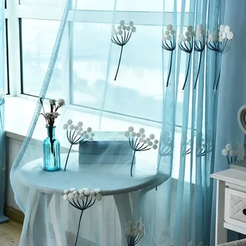 Pastortal Blue Dandelion Window Tulle Curtains For Living Room Bedroom French Embroidered Floral Curtains For Kitchen Sheer
Pastortal Blue Dandelion Window Tulle Curtains For Living Room Bedroom French Embroidered Floral Curtains For Kitchen Sheer