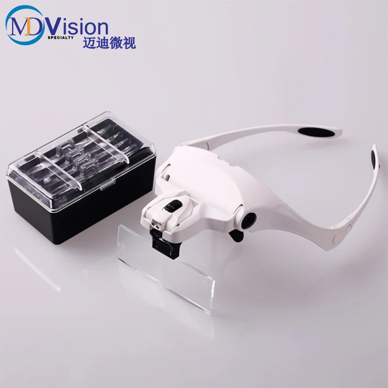 Free Shipping Headband 2 LED Magnifier 1x 1.5x 2x 2.5x 3.5x Lens Interchangeable Head Eye Magnifying Glasses With Lamp
Free Shipping Headband 2 LED Magnifier 1x 1.5x 2x 2.5x 3.5x Lens Interchangeable Head Eye Magnifying Glasses With Lamp