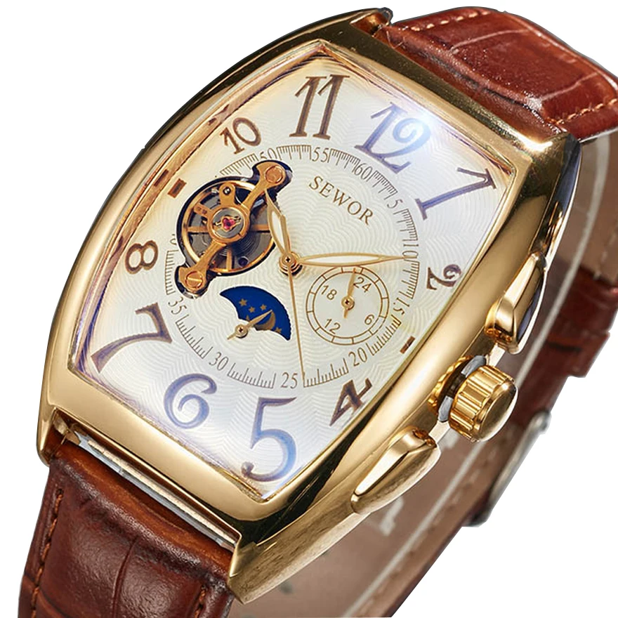Transparent Skeleton Automatic Mechanical Watch Men Genuine Leather Belt Luxury Gold Case Self Winding Men's Retro Watches Clock
Transparent Skeleton Automatic Mechanical Watch Men Genuine Leather Belt Luxury Gold Case Self Winding Men's Retro Watches Clock