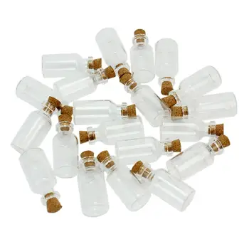 20 Pcs 5ml Wishing Vials New Tiny Clear Cork Lid Empty Glass Bottles Jars Containers 40x18x18mm Home Decoration
20 Pcs 5ml Wishing Vials New Tiny Clear Cork Lid Empty Glass Bottles Jars Containers 40x18x18mm Home Decoration