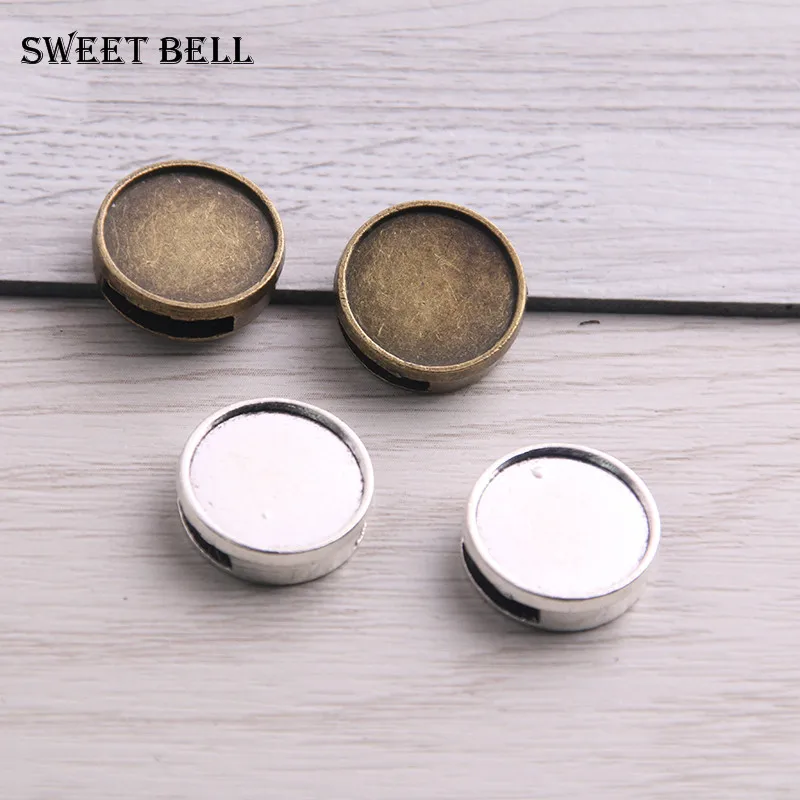 20pcs round leather slider beads two color blank 14mm cabochon setting diy bracelet making supplies hole 2.5*10mm 14C1711
20pcs round leather slider beads two color blank 14mm cabochon setting diy bracelet making supplies hole 2.5*10mm 14C1711