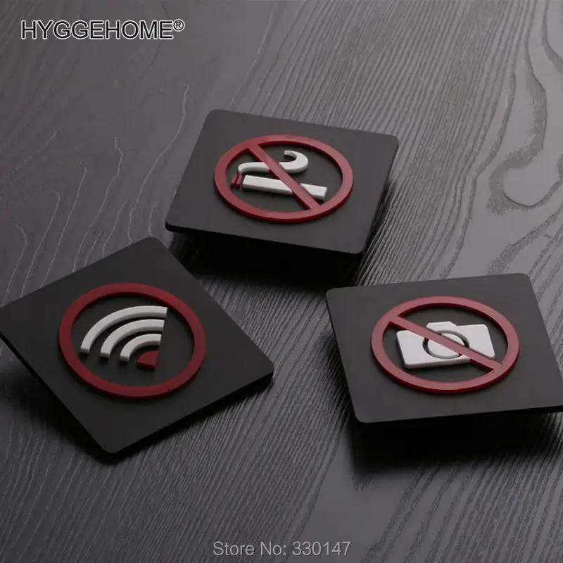 10CM Black Ban Logo WIFI Sign NO Smoke Signage No Photo Indicator For Public Shope 3D Acrylic Mirror Wall Sticker Home Decor
10CM Black Ban Logo WIFI Sign NO Smoke Signage No Photo Indicator For Public Shope 3D Acrylic Mirror Wall Sticker Home Decor