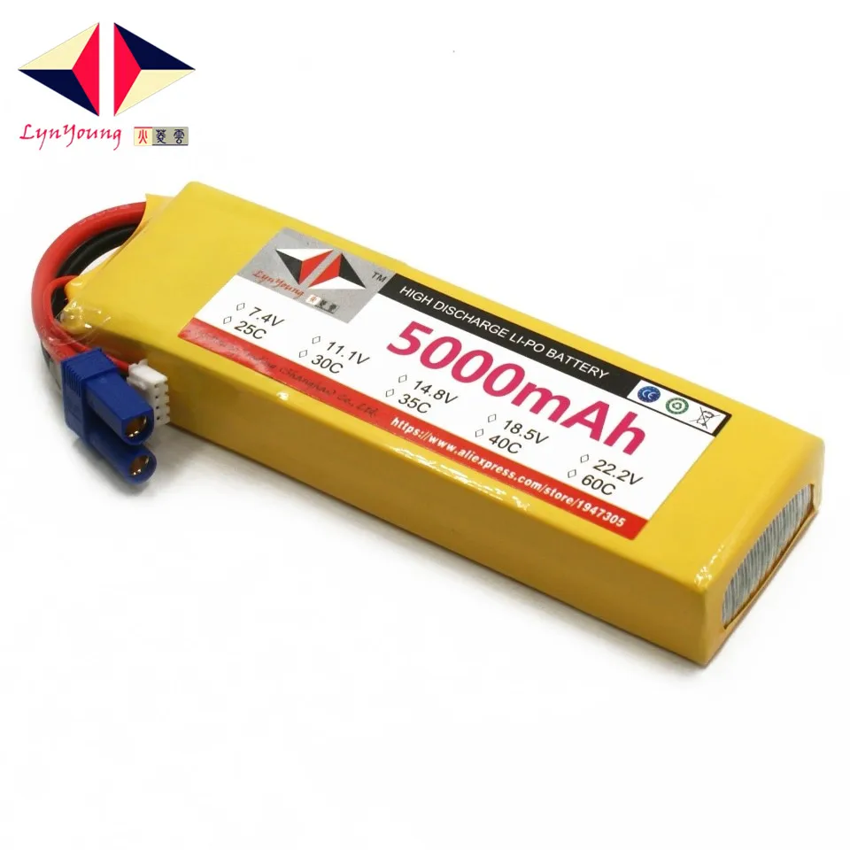 LYNYOUNG 7.4V Rc Drone lipo battery 60C 2S Max 120C 5000mAh for Quadcopter FPV Car Boat parts UAV
LYNYOUNG 7.4V Rc Drone lipo battery 60C 2S Max 120C 5000mAh for Quadcopter FPV Car Boat parts UAV