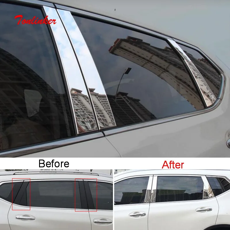 Tonlinker Car window column Cover Case Stickers for Nissan X-Trail T31 2014-17 Car Styling 8 PCS Stainless Steel Cover stickers
Tonlinker Car window column Cover Case Stickers for Nissan X-Trail T31 2014-17 Car Styling 8 PCS Stainless Steel Cover stickers