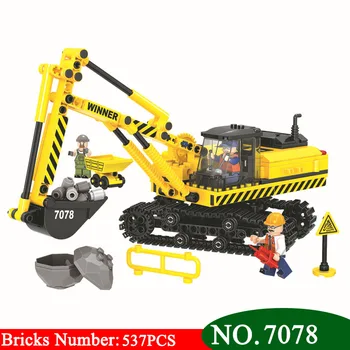 Winner 7078 City Construction Team Excavator Building Blocks Sets Bricks DIY Model Educational Kids Christmas Gift Toys
Winner 7078 City Construction Team Excavator Building Blocks Sets Bricks DIY Model Educational Kids Christmas Gift Toys