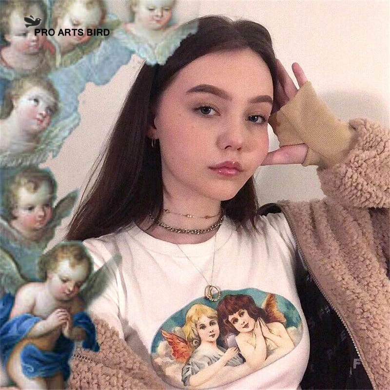 Angel Print Short Sleeves Fashion Female Top 2019 Hot Sale New Women Sexy O-neck Slim Top
Angel Print Short Sleeves Fashion Female Top 2019 Hot Sale New Women Sexy O-neck Slim Top