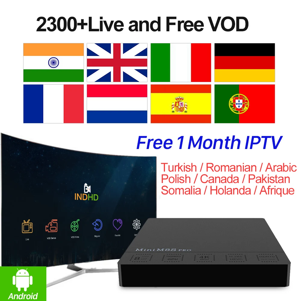 IPTV Italia IPTV India Pakistan Arabic Italy IPTV Free 1 Month IPTV MINI M8S PRO Android 7.1 Tv Box UK Canada IP TV Turkey IP TV
IPTV Italia IPTV India Pakistan Arabic Italy IPTV Free 1 Month IPTV MINI M8S PRO Android 7.1 Tv Box UK Canada IP TV Turkey IP TV