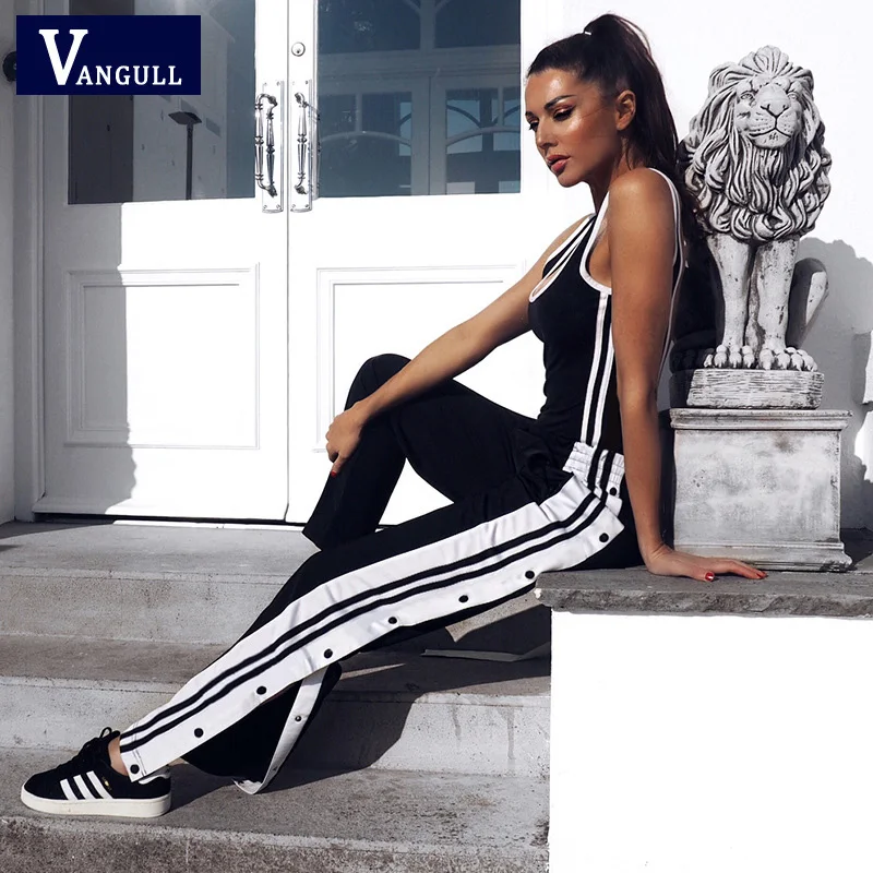Vangull Women Side Slit Button Pants 2019 New Spring Women Trousers Loose Streetwear Summer High Waist Patchwork Striped Pants
Vangull Women Side Slit Button Pants 2019 New Spring Women Trousers Loose Streetwear Summer High Waist Patchwork Striped Pants