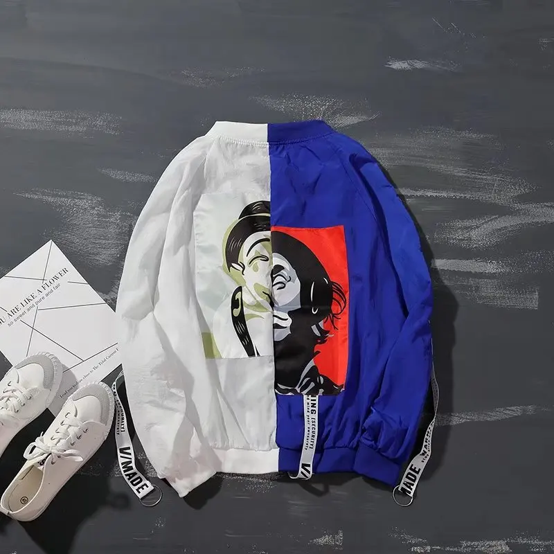 Men Women Digital printing Jacket Coat Hip Hop Loose Jacket Men Spring Autumn Jackets Outerwear Manteau Homme Bomber Jacket
Men Women Digital printing Jacket Coat Hip Hop Loose Jacket Men Spring Autumn Jackets Outerwear Manteau Homme Bomber Jacket