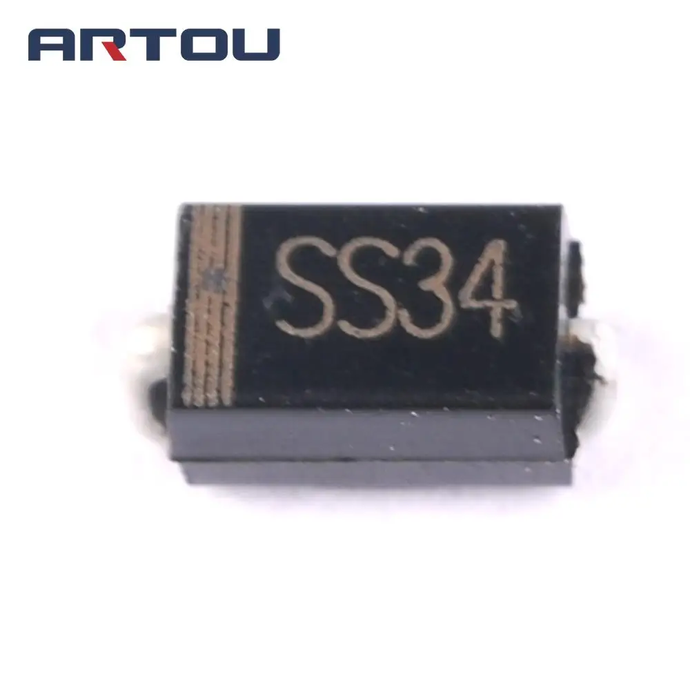 50 PCS SS34 DO-214AC 1N5822 SMA Schottky Barrier Diodes
