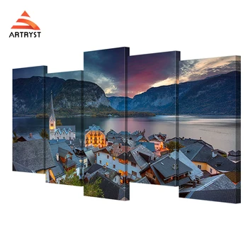 HD prints 5 pcs of canvas art Alps Hallstadt poster landscape on the canvas print home decor living room wall painting picture 
HD prints 5 pcs of canvas art Alps Hallstadt poster landscape on the canvas print home decor living room wall painting picture