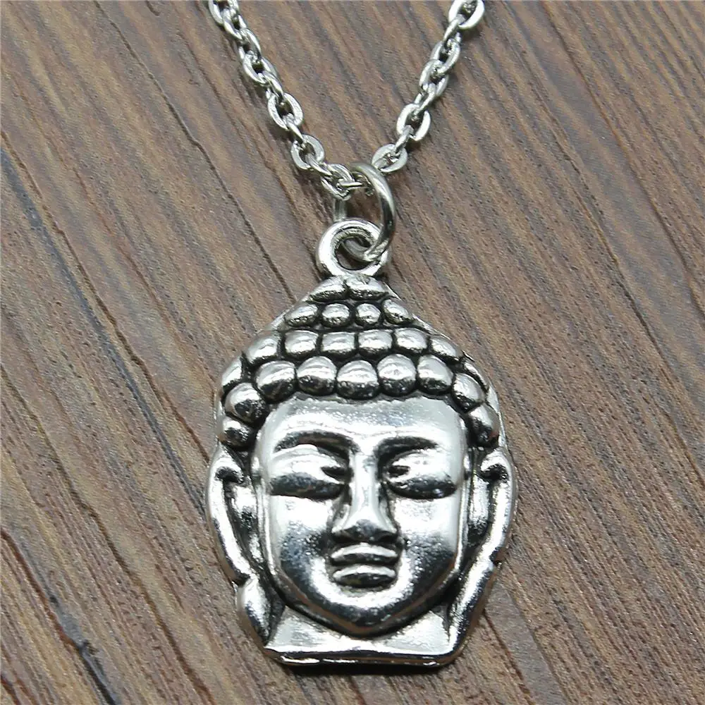 2019 New Fashion 29x19mm Antique Silver Plated Buddha Head Buddha Statue Buddhism Pendant Necklace Jewelry For Women
2019 New Fashion 29x19mm Antique Silver Plated Buddha Head Buddha Statue Buddhism Pendant Necklace Jewelry For Women