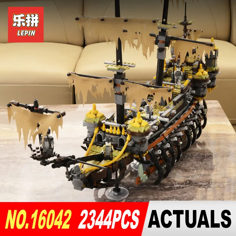 

Lepin 16042 2344Pcs New Pirate Ship Series The Slient Mary Set Children Educational Building Blocks Bricks Toys Model Gift 71042