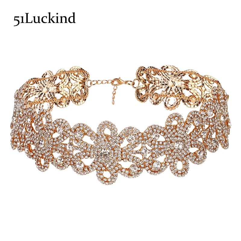 Luxury Crystal Chocker Necklaces Hight Quality Rhinestone Clavicle Choker Necklace For Women Girl Maxi Jewelry
Luxury Crystal Chocker Necklaces Hight Quality Rhinestone Clavicle Choker Necklace For Women Girl Maxi Jewelry
