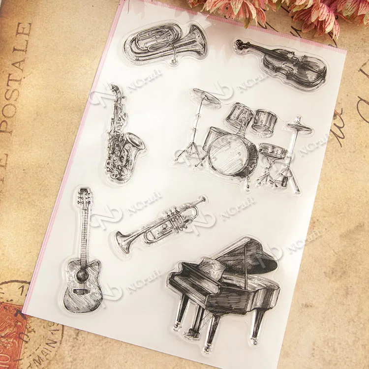 Clear stamp scrapbook DIY photo album card account rubber stamp finished chapter stamp instrument