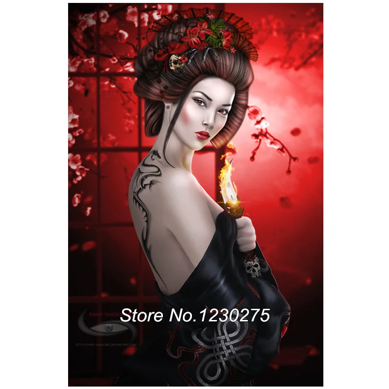 Full Square Drill 5D DIY Diamond Painting Cross Stitch"Japanese women geisha" Diamond Mosaic Embroidery wall stickers BG447
Full Square Drill 5D DIY Diamond Painting Cross Stitch"Japanese women geisha" Diamond Mosaic Embroidery wall stickers BG447
