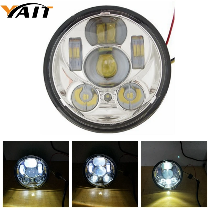 5-3/4 5.75 Inch Projector Driving Light LED Headlight for Harley-Davidson Motorcycle Headlamp 5.75" H4 Led
5-3/4 5.75 Inch Projector Driving Light LED Headlight for Harley-Davidson Motorcycle Headlamp 5.75" H4 Led