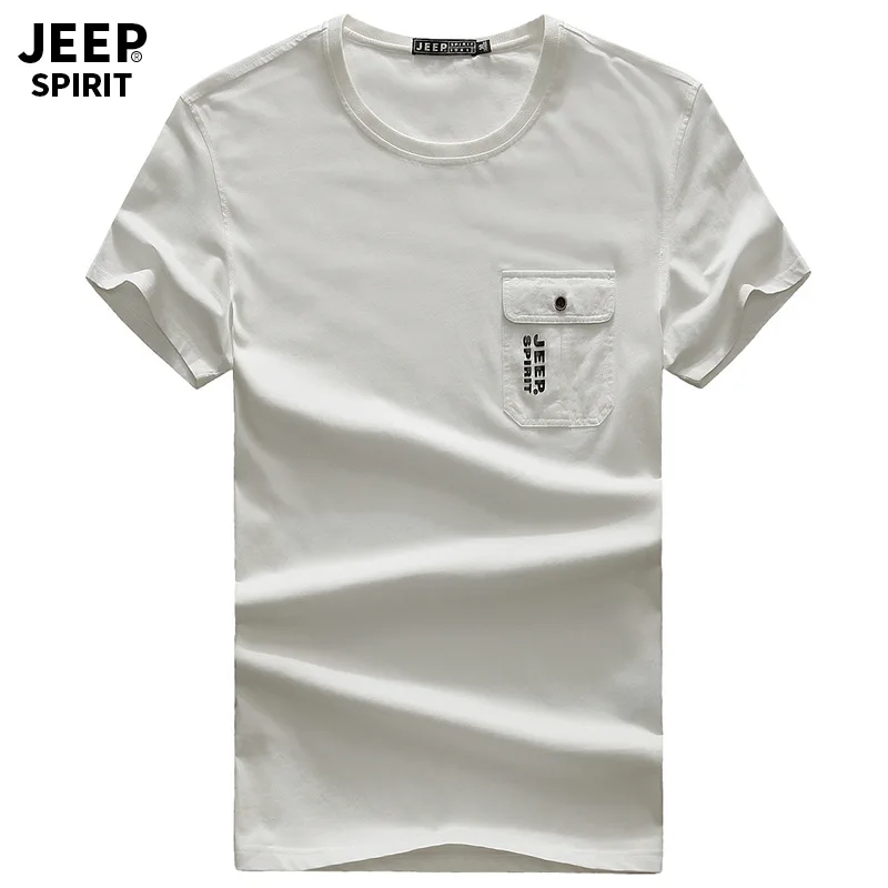 JEEP SPIRIT New Brand Summer T Shirt Men Casual Cotton Polyester O Neck Short Sleeve t shirt men tee shirt homme With Pockets
JEEP SPIRIT New Brand Summer T Shirt Men Casual Cotton Polyester O Neck Short Sleeve t shirt men tee shirt homme With Pockets