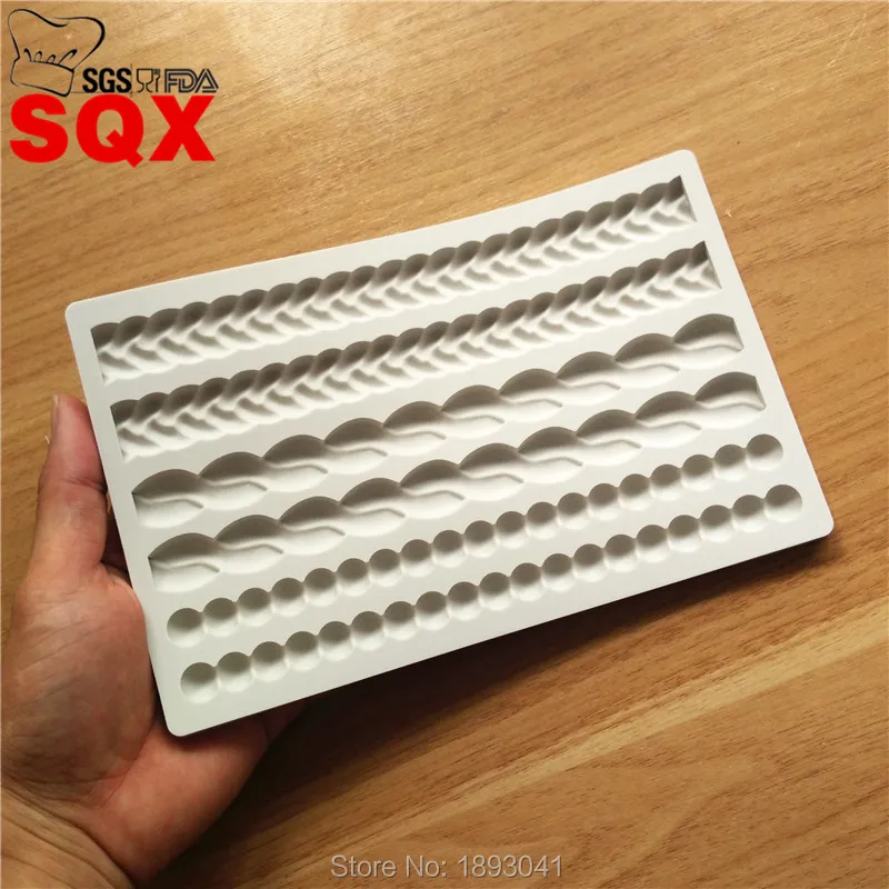 Pearl / hemp rope / chain shape silicone sugar cake mold, cooking baking mold, cake decoration tools, kitchen accessories SQ1634
Pearl / hemp rope / chain shape silicone sugar cake mold, cooking baking mold, cake decoration tools, kitchen accessories SQ1634