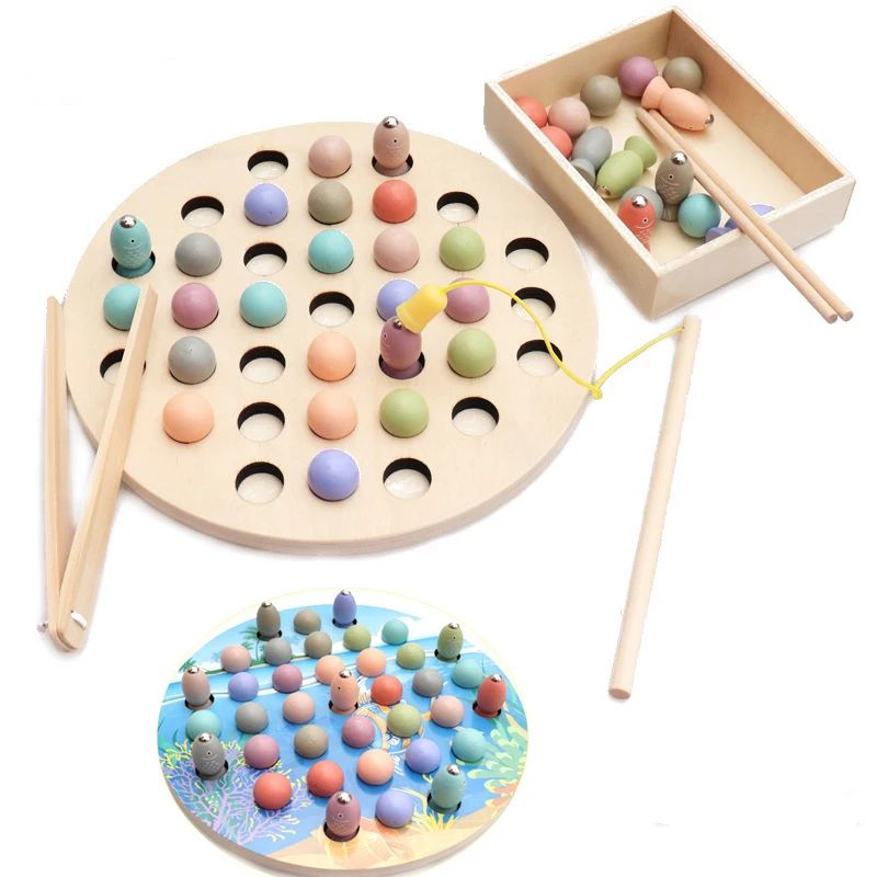 Wooden Toy Magnetic Fish Game Set Focus Training Cartoon Ocean Montessori Early Educational Toys For Children Kids
Wooden Toy Magnetic Fish Game Set Focus Training Cartoon Ocean Montessori Early Educational Toys For Children Kids