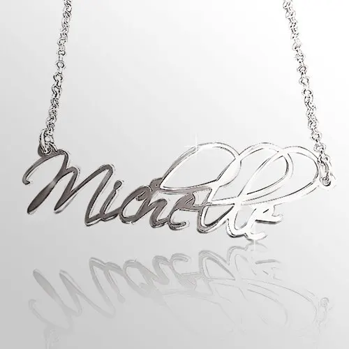 Wholesale Personalized Silver Name Necklace Scripe Font Handmade Letter Pendent Bridesmaid Party Jewelry Gift collar de nombre
Wholesale Personalized Silver Name Necklace Scripe Font Handmade Letter Pendent Bridesmaid Party Jewelry Gift collar de nombre