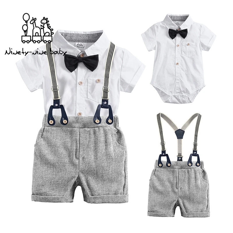 Baby Boys Gentleman Clothes Sets Wedding Party Birthday Newborn Infant Boy Clothes Tops+Shorts 2Pcs Baby Boy Clothes Outfits
Baby Boys Gentleman Clothes Sets Wedding Party Birthday Newborn Infant Boy Clothes Tops+Shorts 2Pcs Baby Boy Clothes Outfits