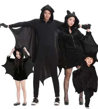 New Party Halloween Costume Black Bat Cosplay Costume Theme Carnival Costume Jumpsuits For Family Men Women Boy Girl PS1179
New Party Halloween Costume Black Bat Cosplay Costume Theme Carnival Costume Jumpsuits For Family Men Women Boy Girl PS1179