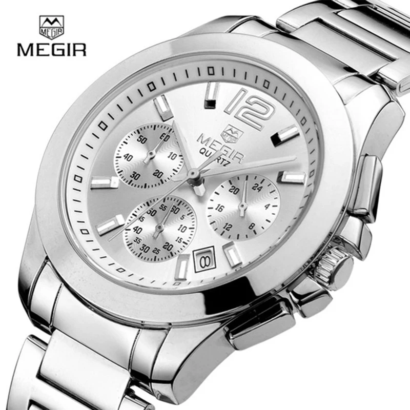 MEGIR Men Watch Casual Quartz Watches Chronograph 24 Hours Function Engraved Dial Watches Business Wristwatch Relogio Masculino
MEGIR Men Watch Casual Quartz Watches Chronograph 24 Hours Function Engraved Dial Watches Business Wristwatch Relogio Masculino