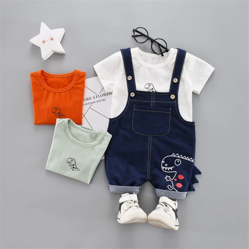 2019 New Summer Leisure Children Set Cartoon Small Dinosaur T-Shirt Shorts 2pcs/Set Toddler Fashion Clothing Infant Outfits
2019 New Summer Leisure Children Set Cartoon Small Dinosaur T-Shirt Shorts 2pcs/Set Toddler Fashion Clothing Infant Outfits