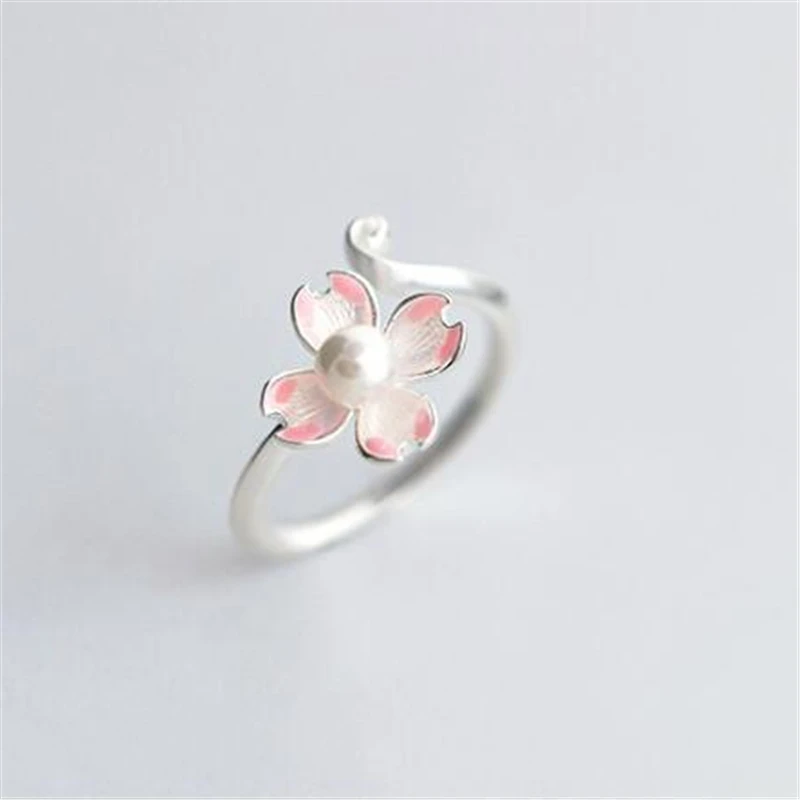 100% 925 Sterling Silver Pink Daisy Cherry Blossom Wedding Rings Original Brand Ring For Women Jewelry Lover Gift
100% 925 Sterling Silver Pink Daisy Cherry Blossom Wedding Rings Original Brand Ring For Women Jewelry Lover Gift