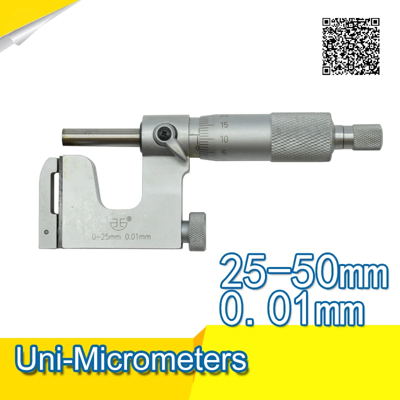Uni-Micrometers 25-50mm 0.01mm 0-2inch outside micrometers multi-purpose micrometer gauge
Uni-Micrometers 25-50mm 0.01mm 0-2inch outside micrometers multi-purpose micrometer gauge