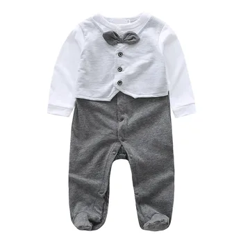 Spring Baby Boy Footies Long Sleeve Gentleman Patchwork Design Newborn Cotton Footie Jumpsuit Costumes
Spring Baby Boy Footies Long Sleeve Gentleman Patchwork Design Newborn Cotton Footie Jumpsuit Costumes