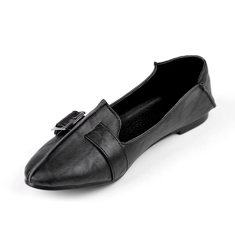 Fashion Pointed Toe Buckle Strap Women Flat Shoes Plus Size 34-43 Vintage PU Two Ways Women Flats Ladies Casual Flat Shoes
Fashion Pointed Toe Buckle Strap Women Flat Shoes Plus Size 34-43 Vintage PU Two Ways Women Flats Ladies Casual Flat Shoes