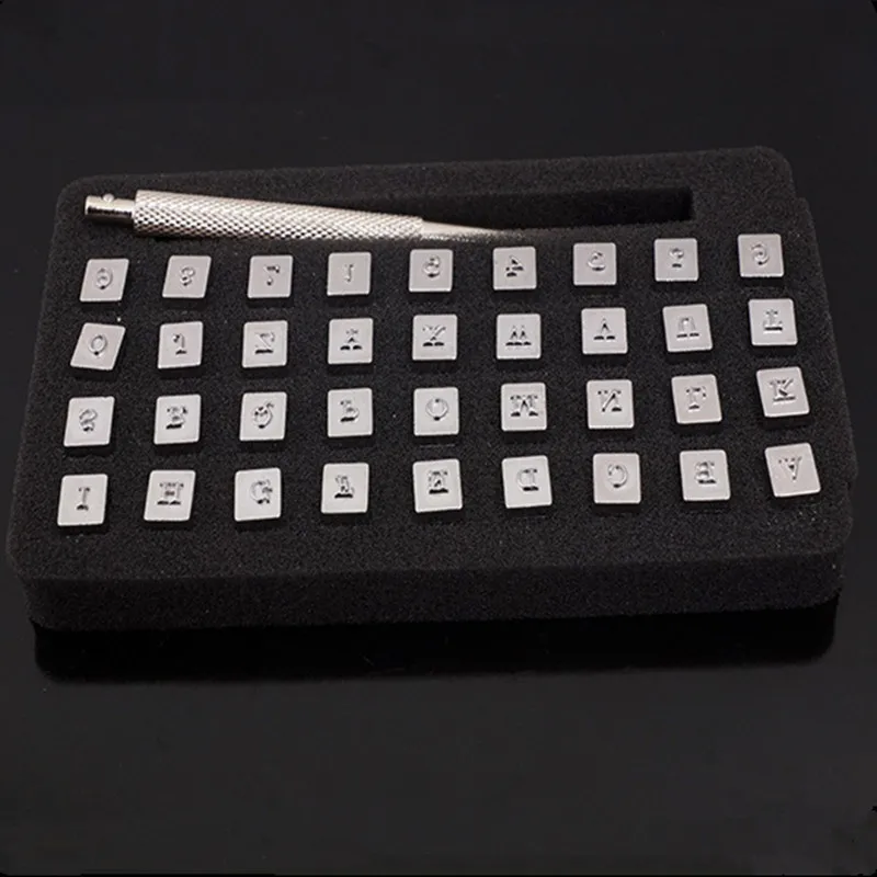 37Pc Leather Craft Printing Mold Nickel Chrome Alloy Steel DIY Leather Carving Chisel Alphanumeric Model Crafts Making 3.5/6.5MM
37Pc Leather Craft Printing Mold Nickel Chrome Alloy Steel DIY Leather Carving Chisel Alphanumeric Model Crafts Making 3.5/6.5MM