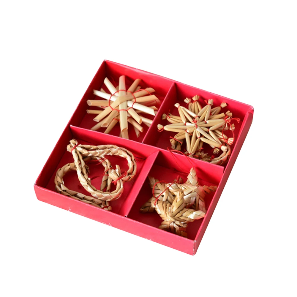 1 Box Creative Handicraft Wheat Straw Christmas Tree Hanging Ornament Decorations DIY Christmas Party Decoration
1 Box Creative Handicraft Wheat Straw Christmas Tree Hanging Ornament Decorations DIY Christmas Party Decoration