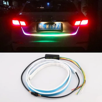 Car Styling LED Strip Trunk Light 12V RGB 120cm Multifunction Auto Rear DRL Warning Lamp Turn Signal Brake Reverse Lights
Car Styling LED Strip Trunk Light 12V RGB 120cm Multifunction Auto Rear DRL Warning Lamp Turn Signal Brake Reverse Lights