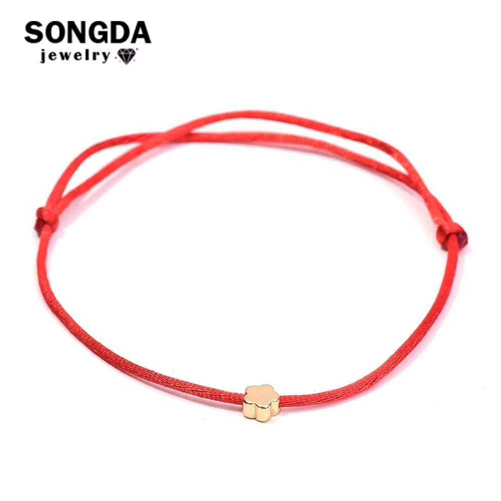 SONGDA Lovely Matte Golden Flower Bead Bracelet Handmade Red Thread String Rope Bracelet for Women Girls Jewelry Gift Adjustable
SONGDA Lovely Matte Golden Flower Bead Bracelet Handmade Red Thread String Rope Bracelet for Women Girls Jewelry Gift Adjustable