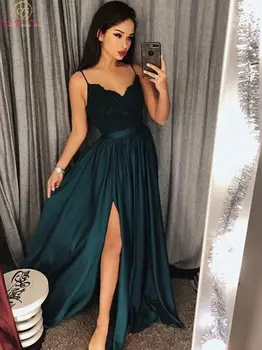 Hunter Green Evening Dresses 2019 A Line Sleeveless Spaghetti Strap Robe De Soiree Sleeveless V Neck Long Femme Lace Prom Gowns
Hunter Green Evening Dresses 2019 A Line Sleeveless Spaghetti Strap Robe De Soiree Sleeveless V Neck Long Femme Lace Prom Gowns